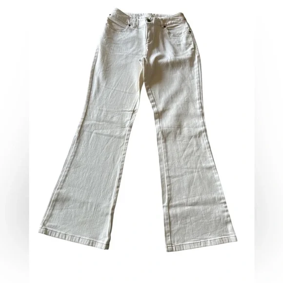 Women’s White Bootcut J. Jill Jeans Stretchy 2P Petite Jeggings - Picture 1 of 6